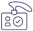 Employee badge icon